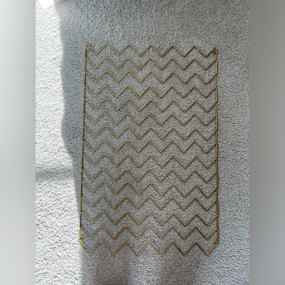 Gold wall organizer